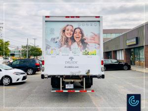 Full wrap on Hino truck's 20-foot cube for Derme&Co