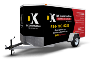 Trailer wrap and lettering