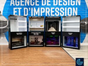 Custom-built miniature models made of corrugated plastic to use for presenting LED lights in different rooms for the lighting company Colorbeam North America.