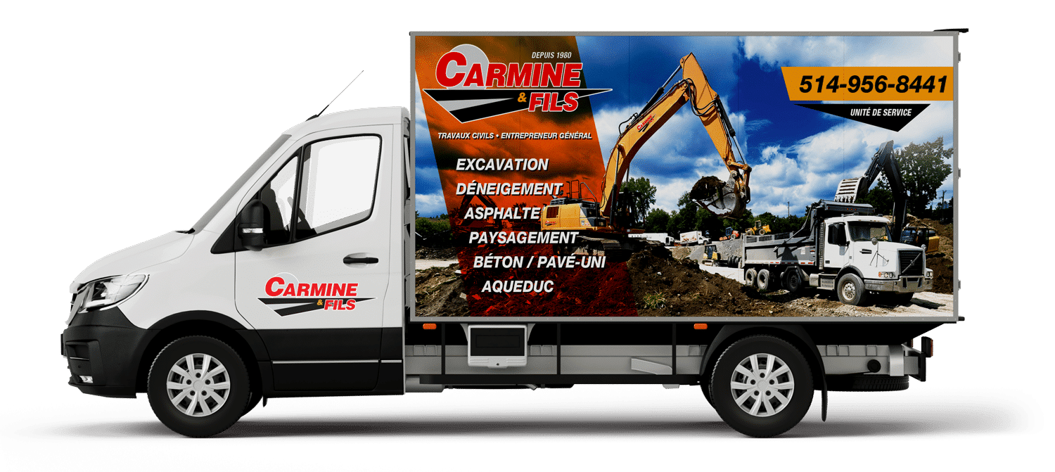 Lettrage de camion et boîtes de camion